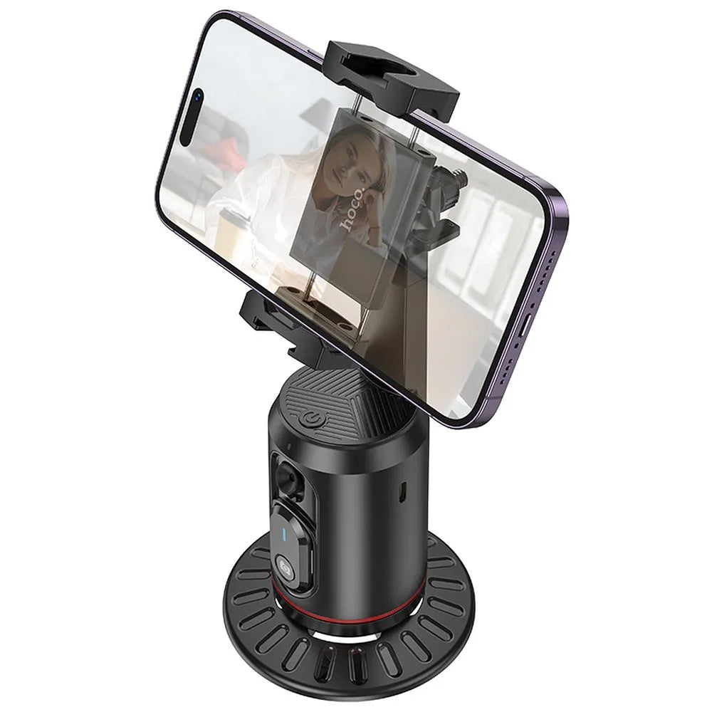 HOCO K23 Face Tracking 360 Stand, Universal, Black