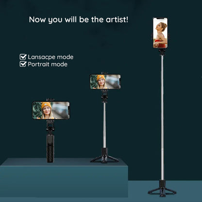 Selfie Stick Bluetooth Techsuit K03, Universal, Black