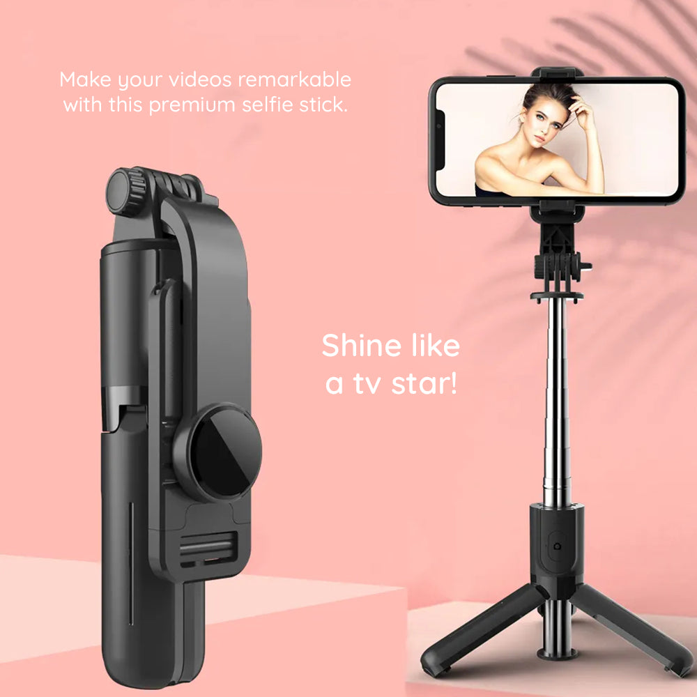 Selfie Stick Bluetooth Techsuit L11, Universal, Black