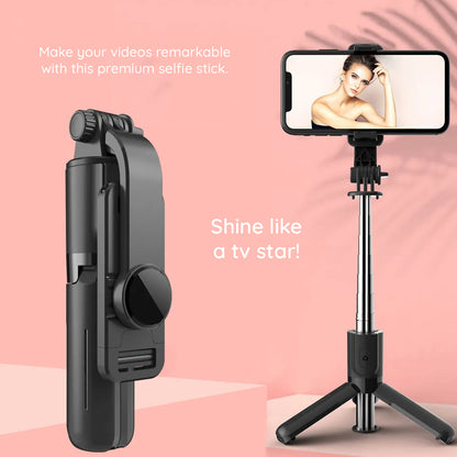 Selfie Stick Bluetooth Techsuit L11, Universal, Black