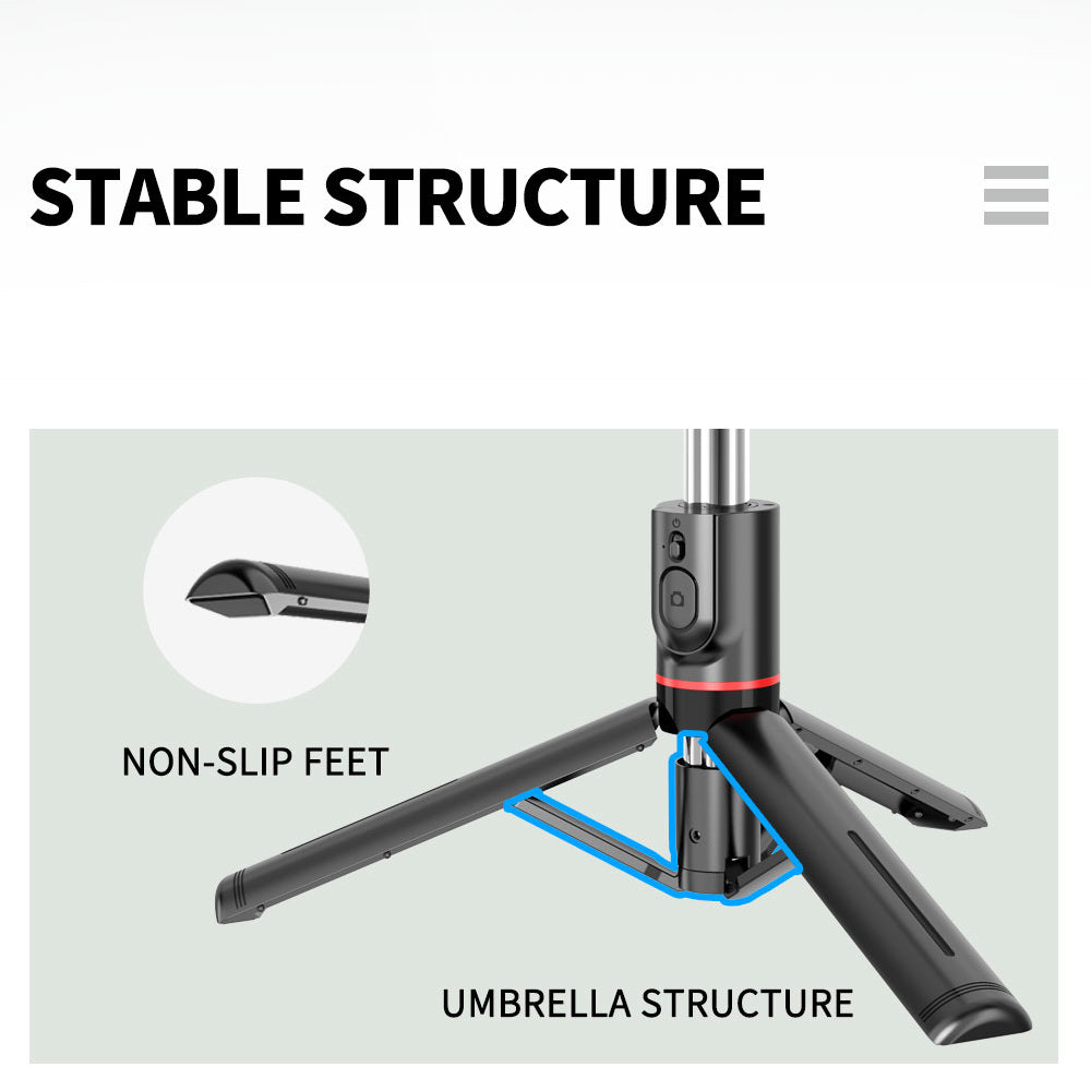 Selfie Stick Bluetooth Techsuit L13, Universal, Black