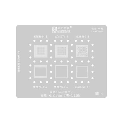 Amaoe BGA Stencil for Qualcomm QU1-8 Series CPU