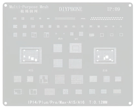 BGA DIYPhone Stencil for Apple iPhone 14 Series