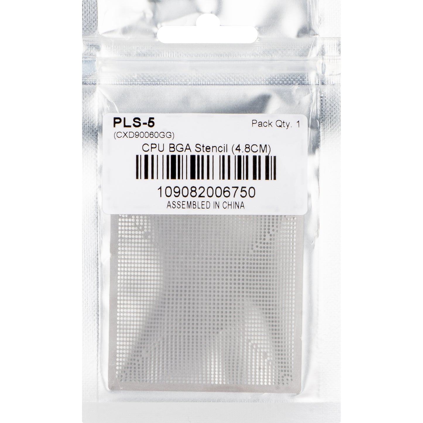OEM BGA stencil for Sony PlayStation 5, CXD90060GG, 4.8cm