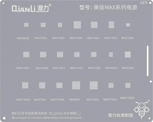 BGA Screen QIANLI QS71 for Mxim Max Series