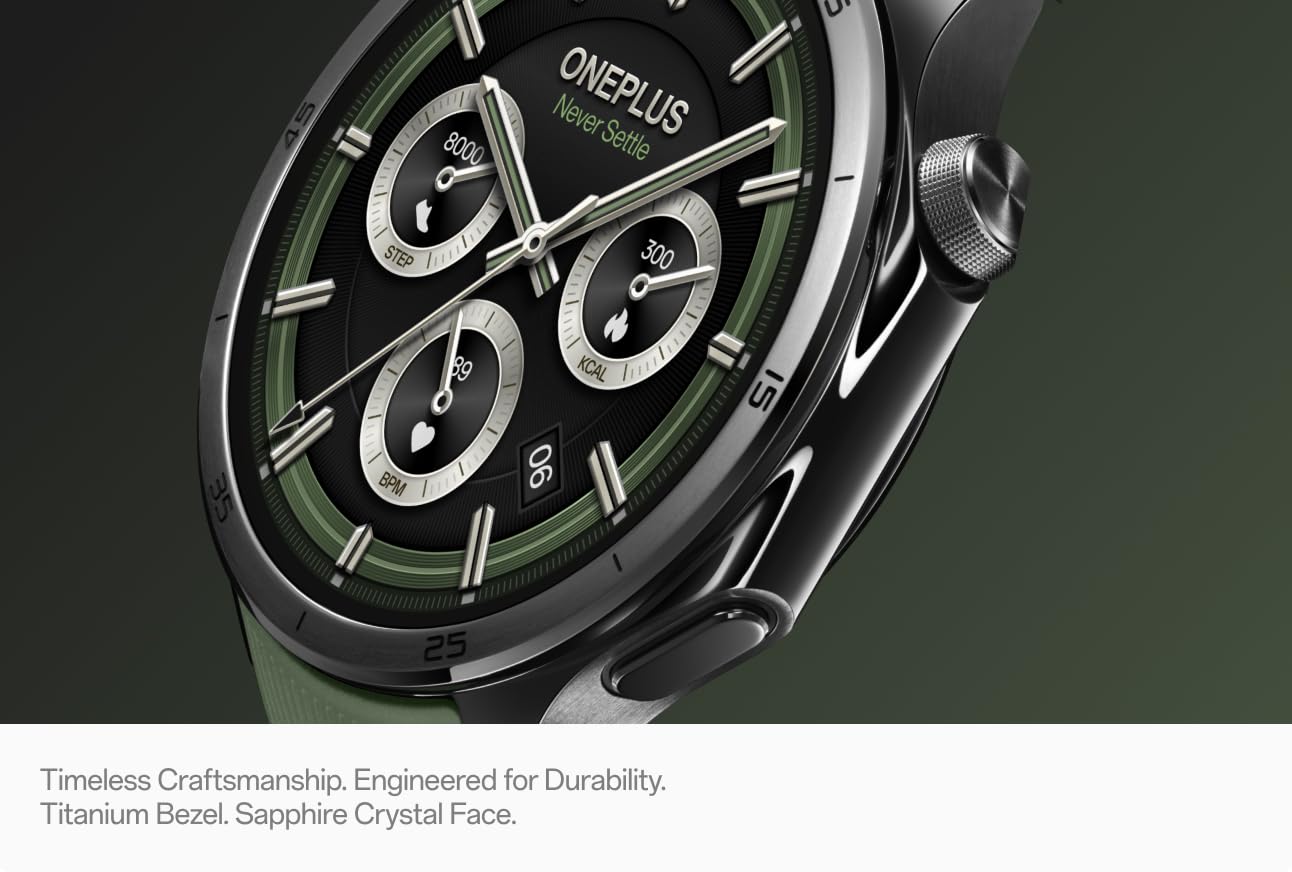 Smartwatch OnePlus Watch 3, 46mm, Green, Refurbished 5491100341