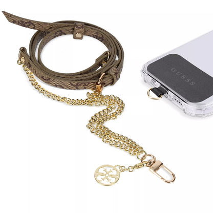 Guess 4G Chain CBDY Phone Strap, Brown