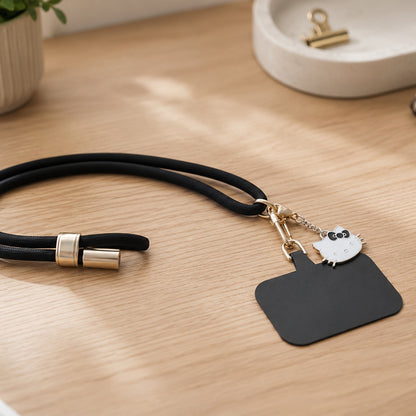 Hello Kitty Crossbody Phone Lanyard, Black