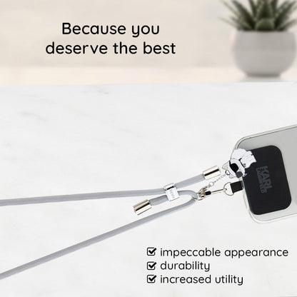 Karl Lagerfeld Ikonik Karl Phone Lanyard, Black