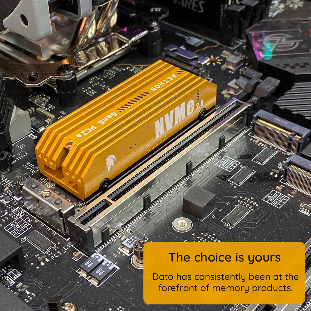 Solid State Drive (SSD) Dato Ares Aethon, NVME M.2, PCIe Gen5x4, 2TB, Black ARSAT-2TB