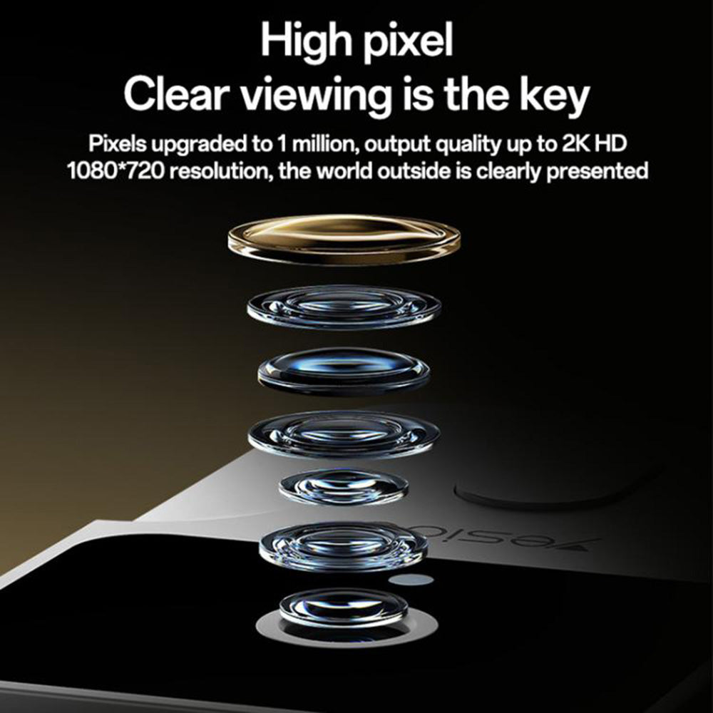 Yesido KM27 Doorbell, Wi-Fi, 2K, White