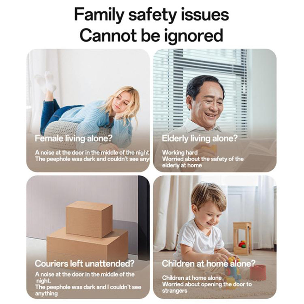 Yesido KM27 Doorbell, Wi-Fi, 2K, White