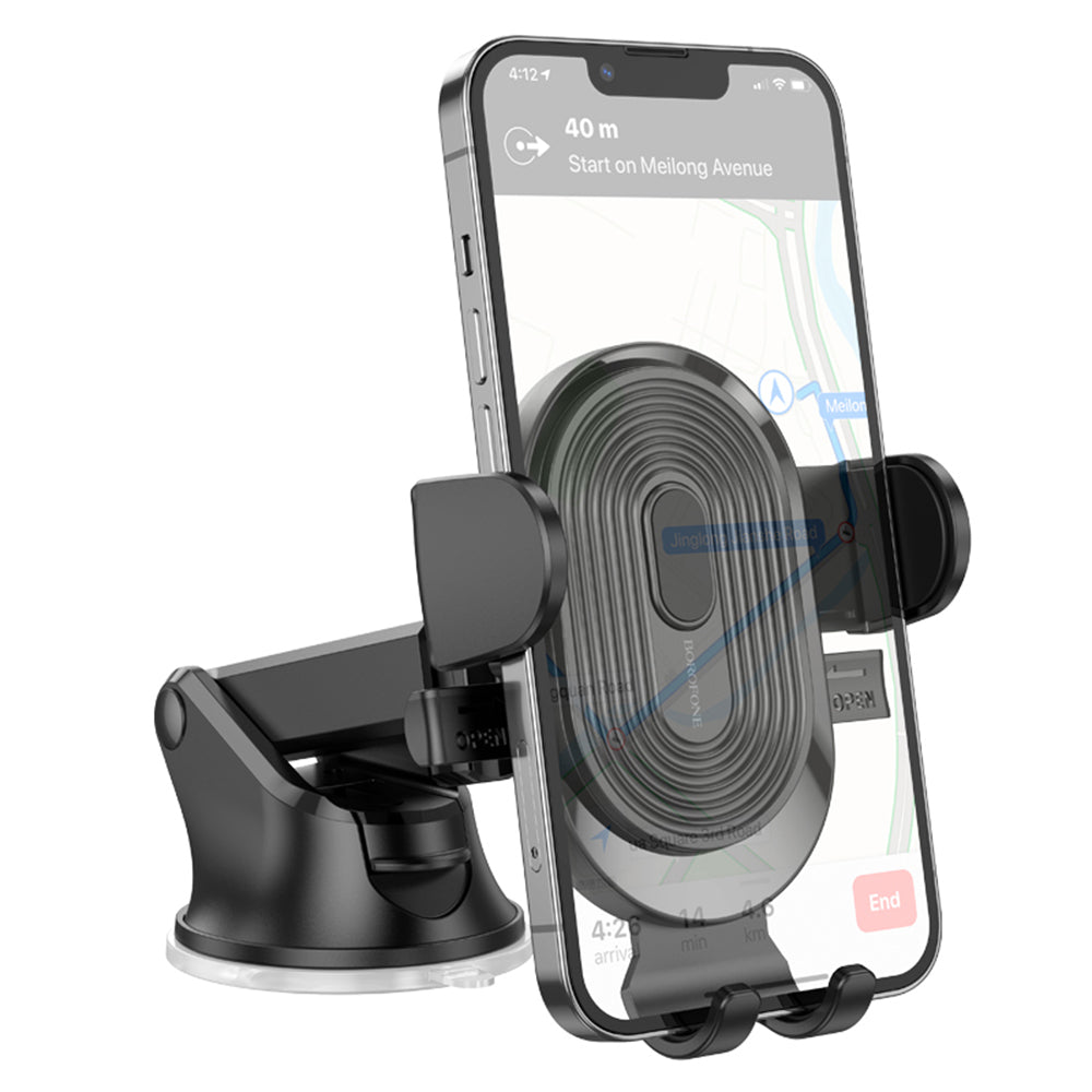 Borofone BH85 Experience Car Holder, 4.7inch - 7inch, Black