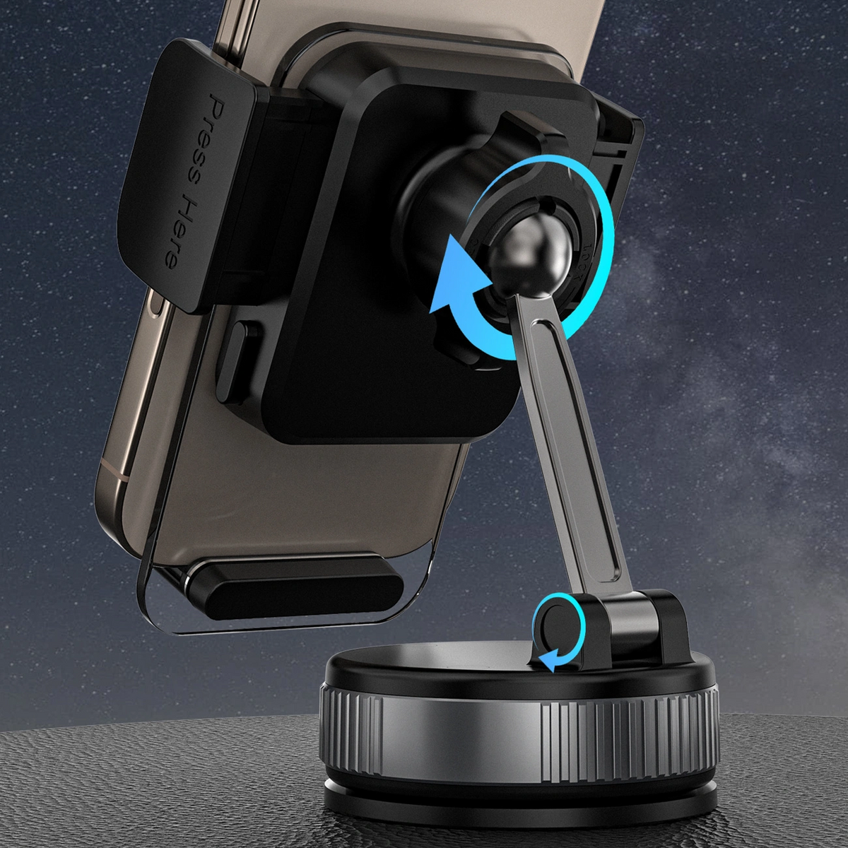 Dudao F24Plus Car Mount, Universal, Black