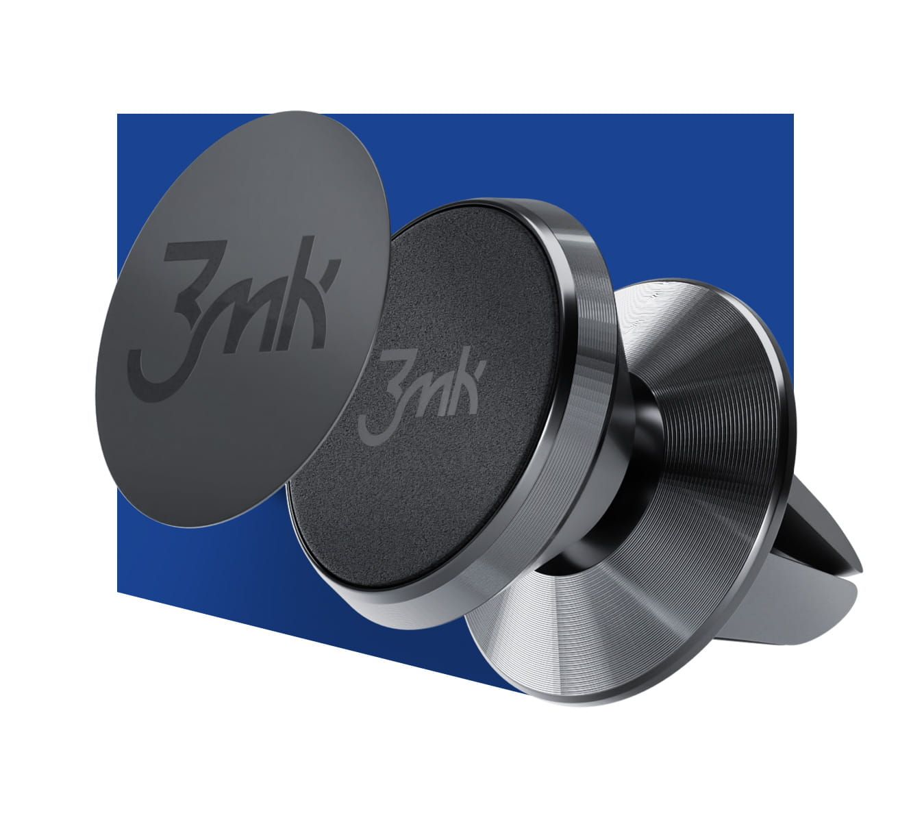 3MK Magnetic Car Mount, Universal, Black