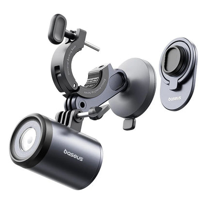 Baseus PrimeTrip Bicycle Mount with Flashlight, Universal, Black C12569000121-00