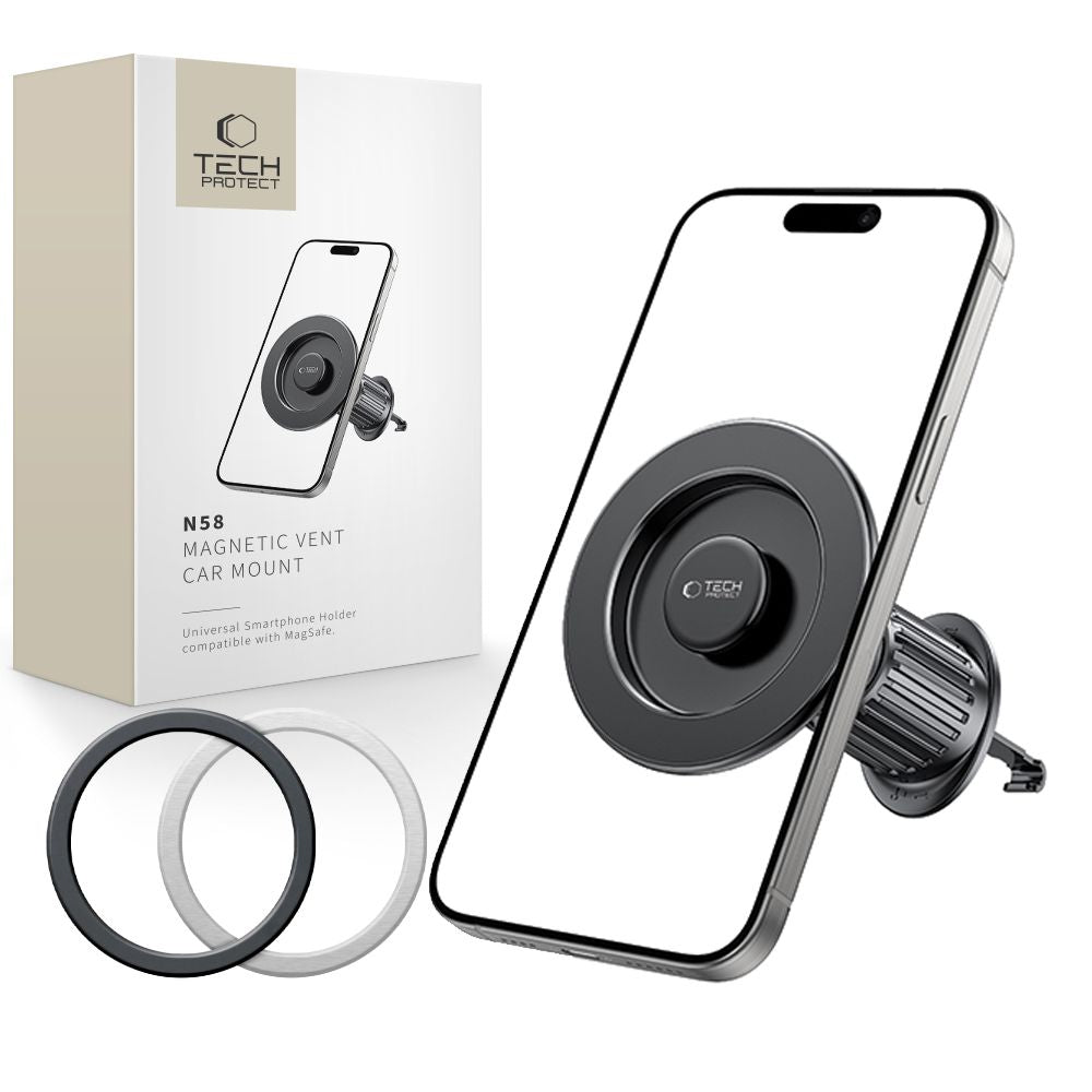 Magnetic Car Holder Tech-Protect N58 Vent, Universal, Black