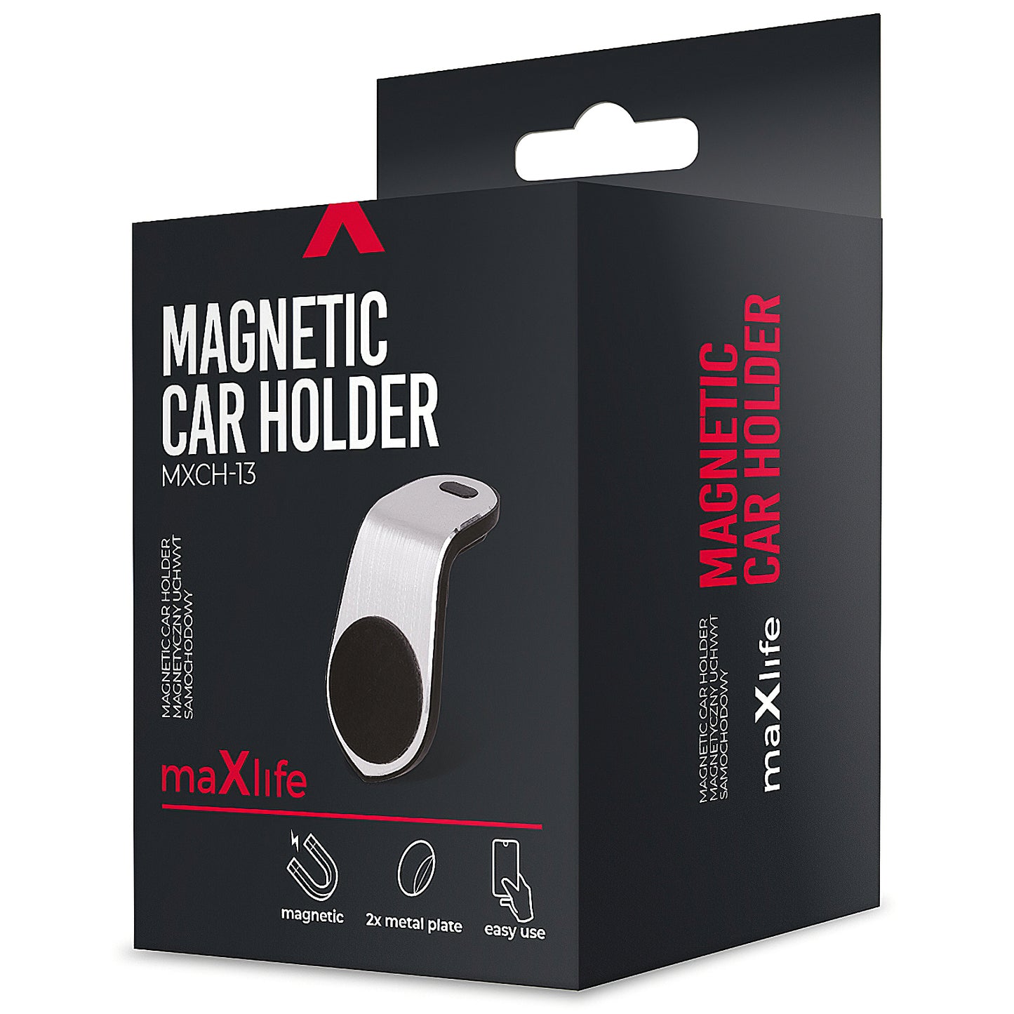 MaXlife MXCH-13 Magnetic Car Mount, Universal, Black