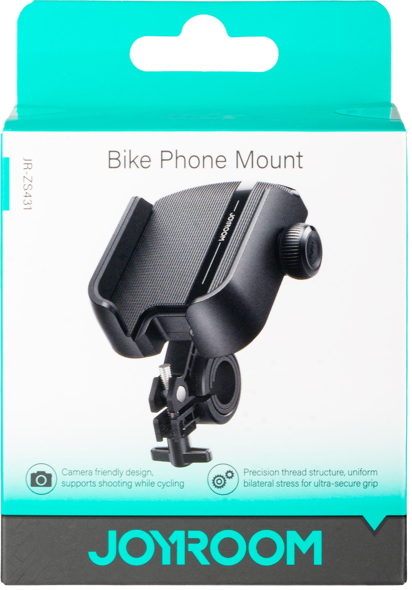 Joyroom JR-ZS431 Bicycle Motorcycle Holder, 4.7inch - 7inch, Black