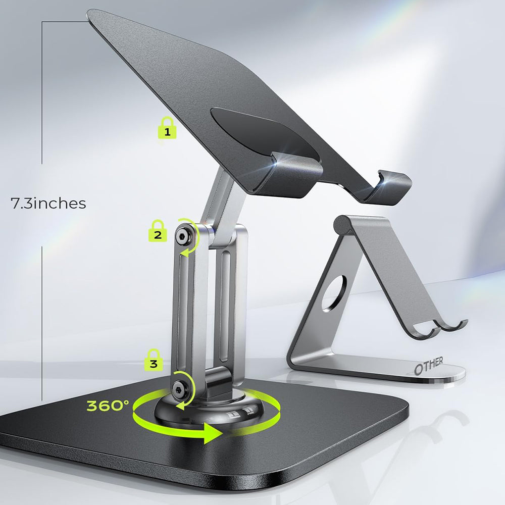 Lisen Q18 Desk Stand for Phone / Tablet, 4.7inch - 12.9inch, Black YL0423120002