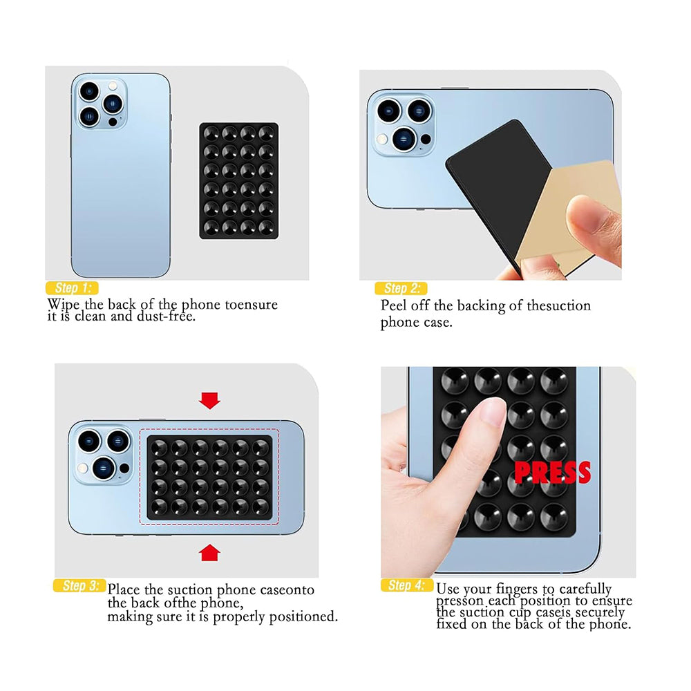 Techsuit SB-PAD Suction Cup Holder, Black