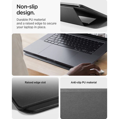 Spigen Slim Fold LD201-S7 Stand for Laptop max. 14inch, Black AMP11116