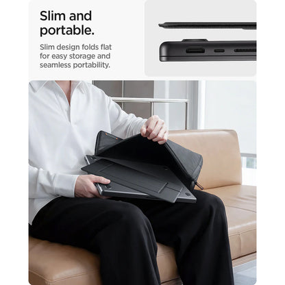 Spigen Slim Fold LD201-S7 Stand for Laptop max. 14inch, Black AMP11116