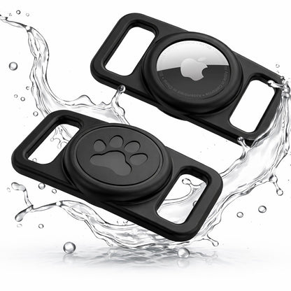 Techsuit BuddyGuard DG1 Support for Apple AirTag on Pet Collar, Black
