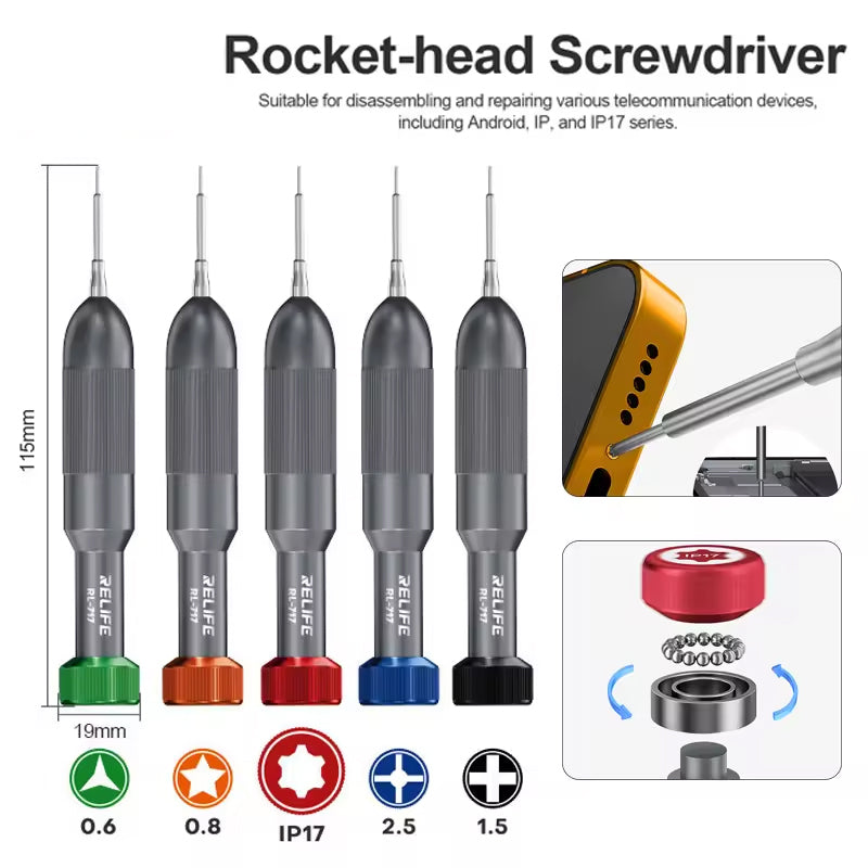 Relife RL-717A Screwdriver, 5in1