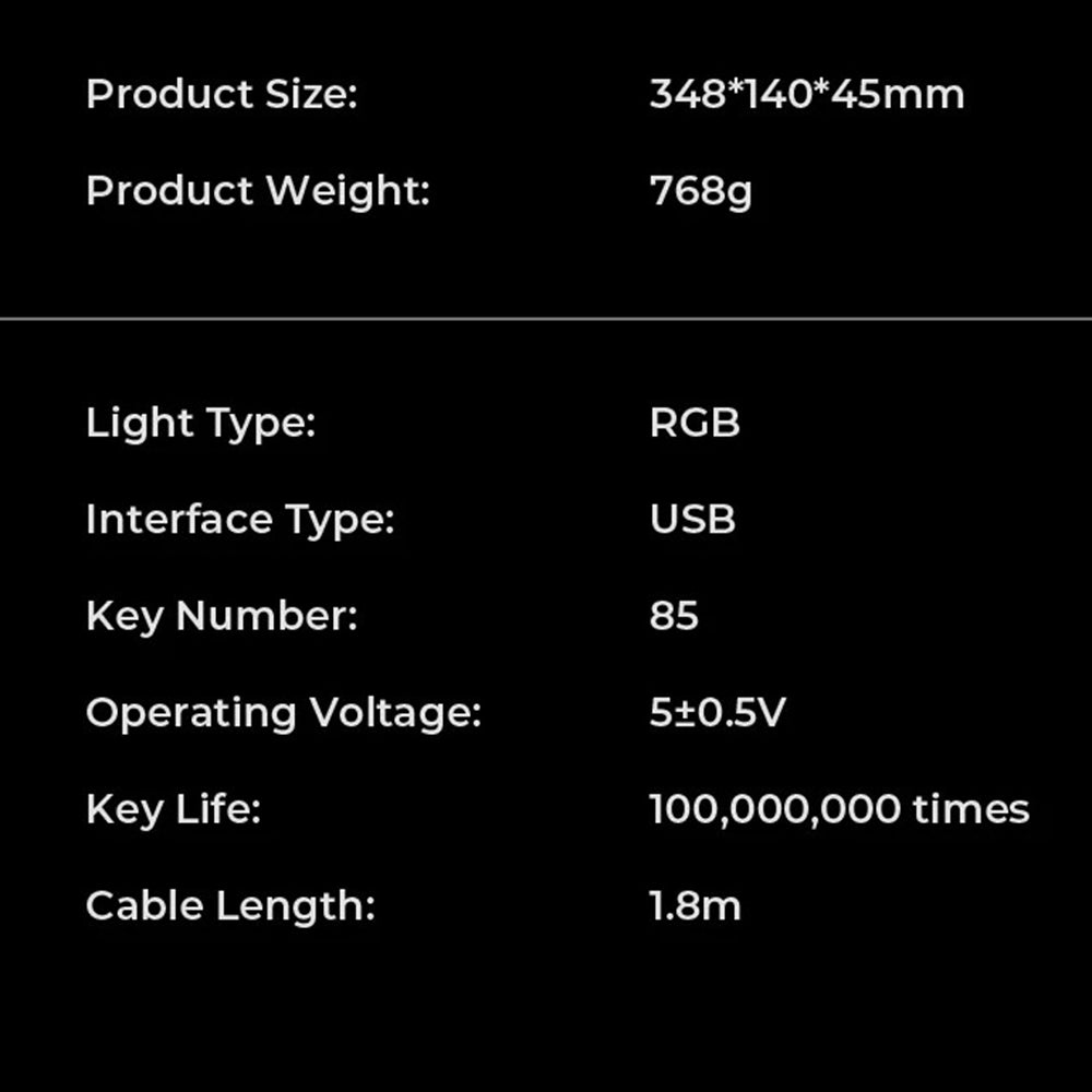 HAVIT KB904L Gaming Keyboard, RGB, 1.8m, Black Green