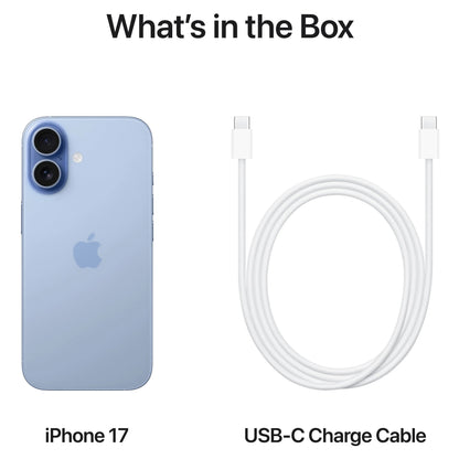Apple iPhone 17 Mobile Phone, 256GB, Mist Blue MG6L4ZD/A