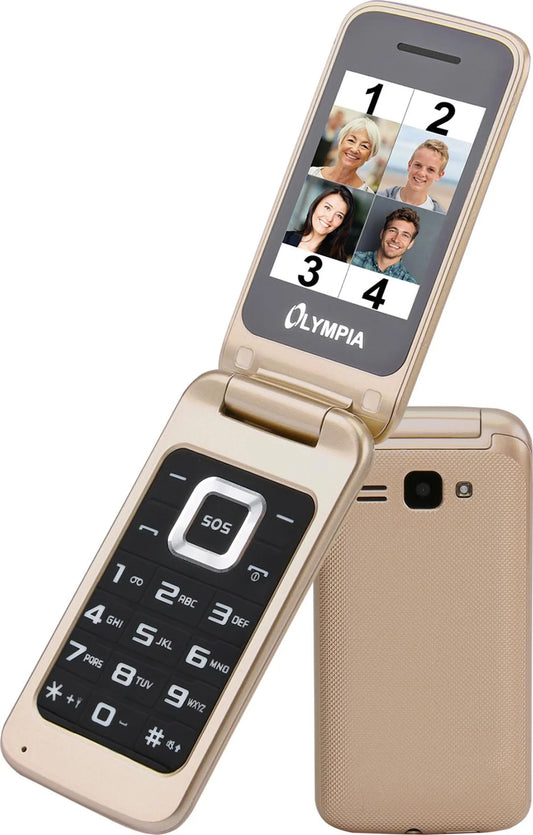 Olympia Luna Dual SIM Mobile Phone, Gold 2212