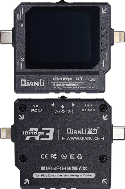 Tester Service QIANLI iBridge A3, Lightning (8Pin) / USB-C (24Pin)