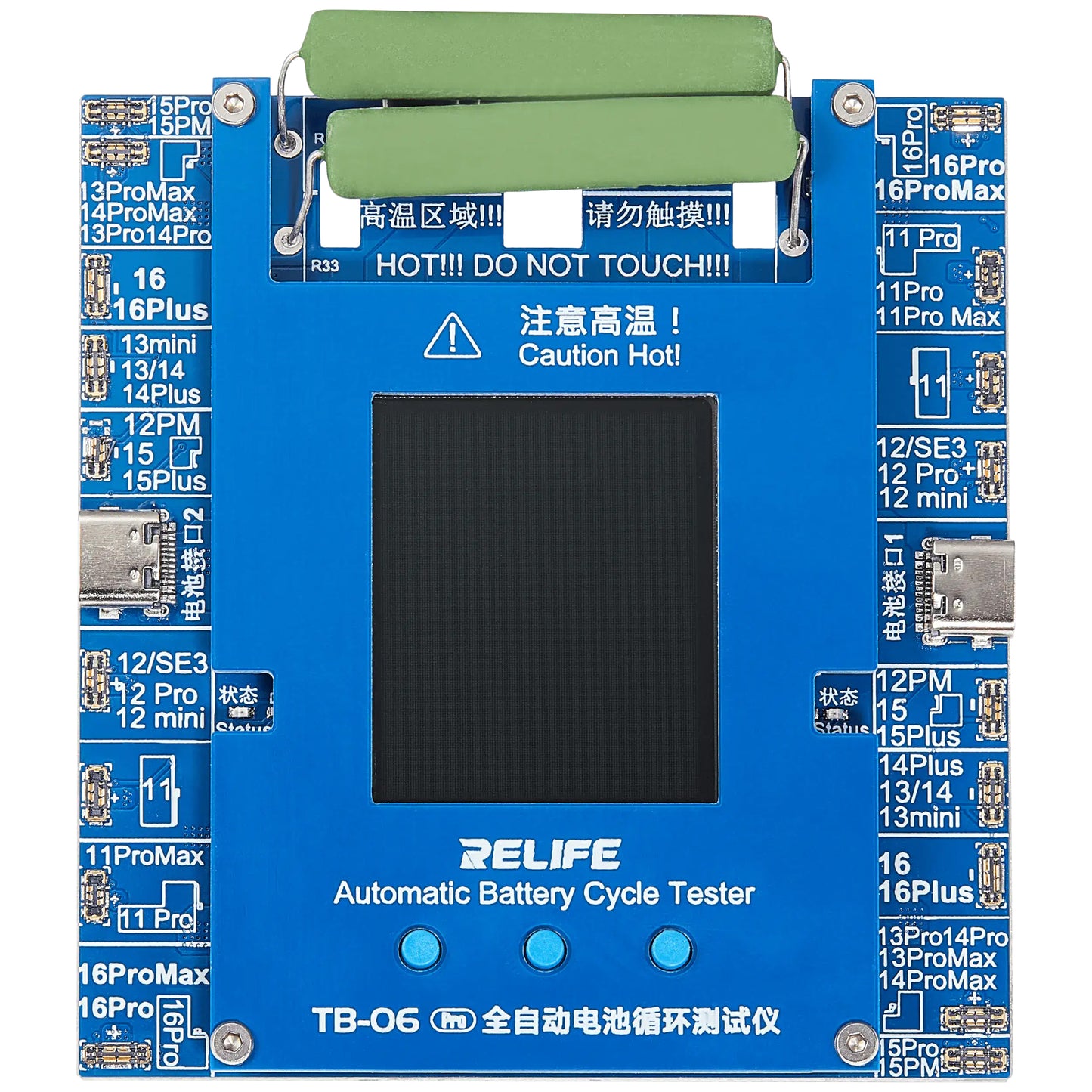 Relife TB-06 Pro Service Tester for Checking Battery Cycle Count Apple iPhone 11 - 16 Series
