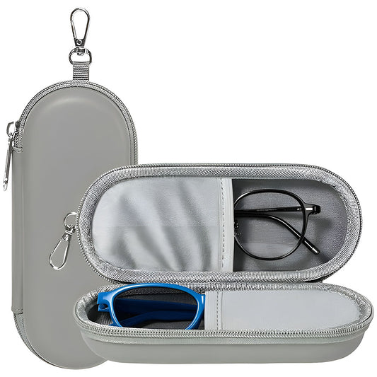 Techsuit ETJ3 Glasses Case, 165mm x 65mm x 40mm, Gray