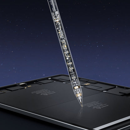 Touch Pen Techsuit C10 Pro for Apple iPad, Active Version, Transparent Black