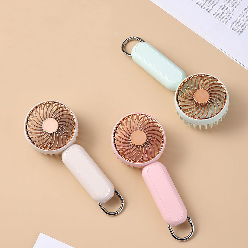 Techsuit A217 Portable Fan, Pink Gold