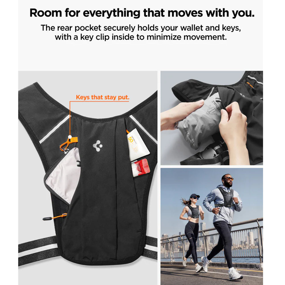 Spigen Dynamic Shield A720 Running Vest, Size L - XL, Black AMP11390