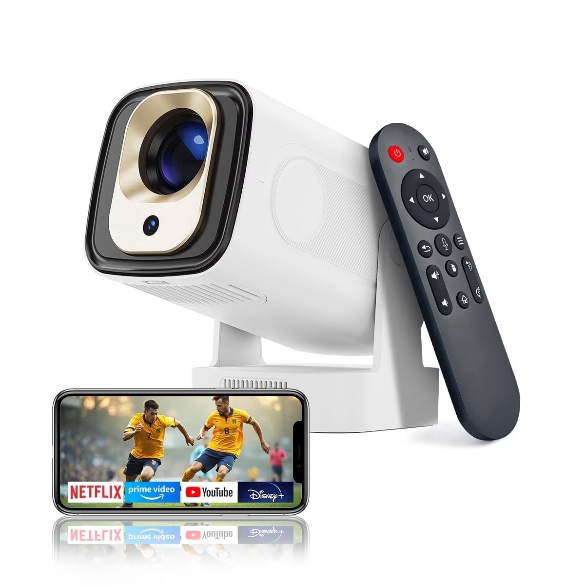 Magcubic HY310 Video Projector, 1080P, 260ANSI, White