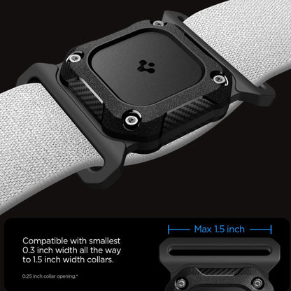 Spigen Tough Armor Holder for Apple AirTag on Pet Collar, Black ACS09780